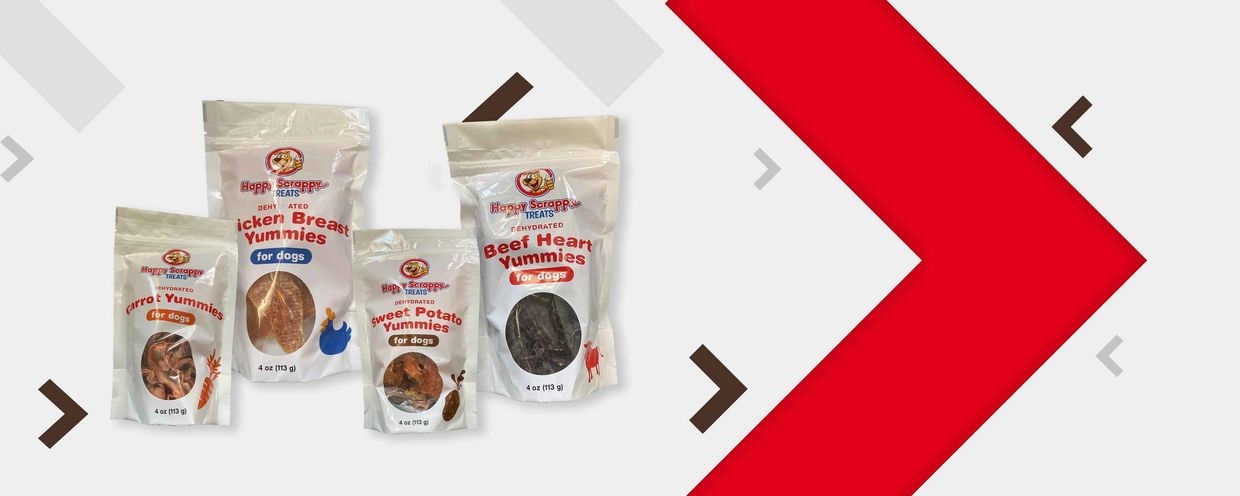 Four bags of dog treats